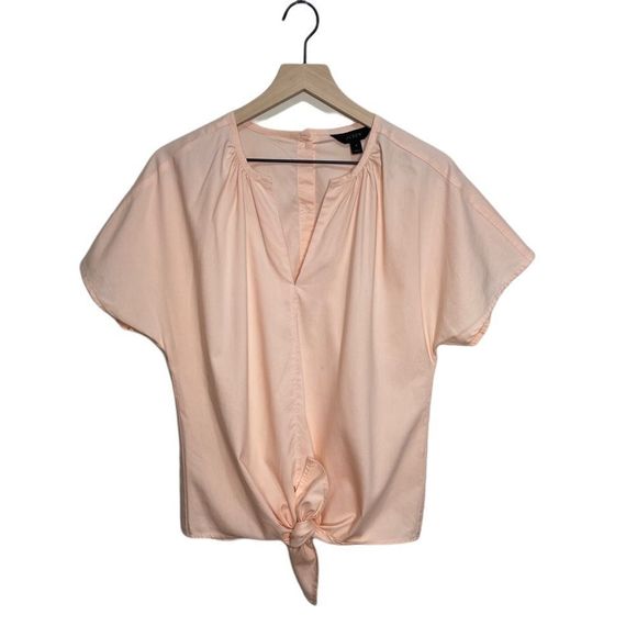 J. Crew Women’s Peach Button & Tie Top Sz S - Picture 3 of 9